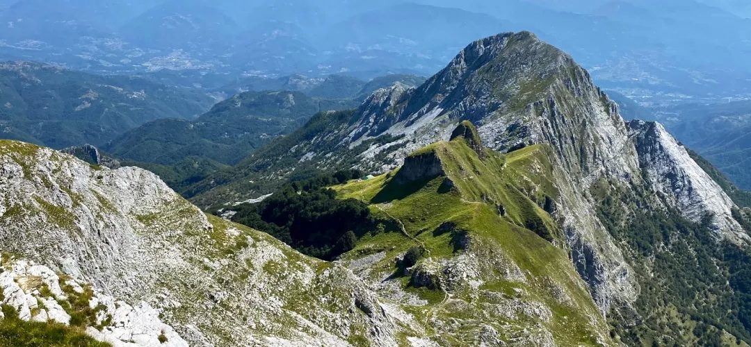 Vista delle Alpi Apuane