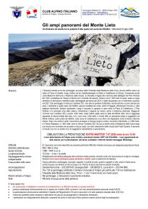 Locandina dell`escursione