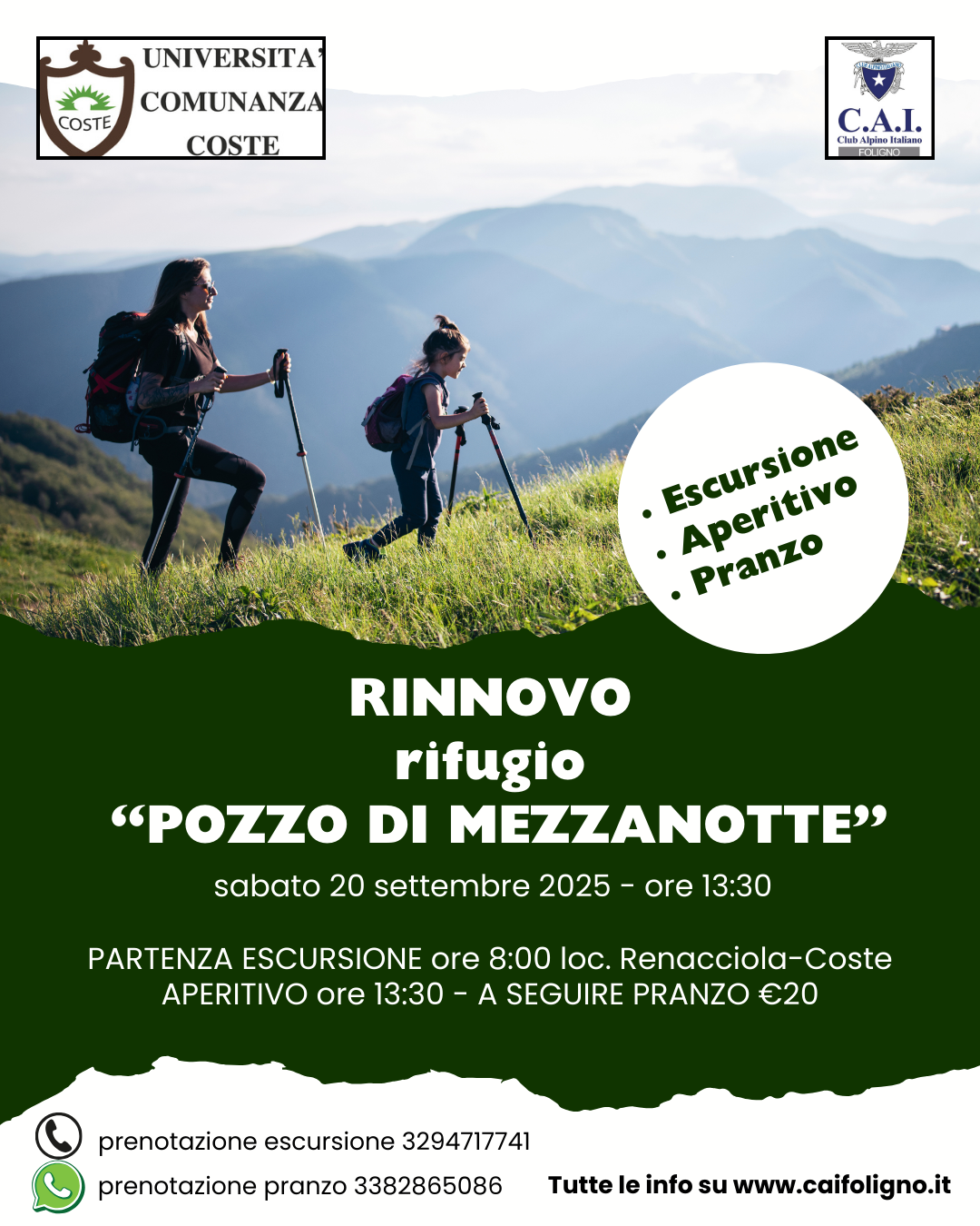 Festeggiamo insieme il rifugio `Pozzo di Mezzanotte` RINNOVATO