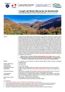 Locandina dell`escursione