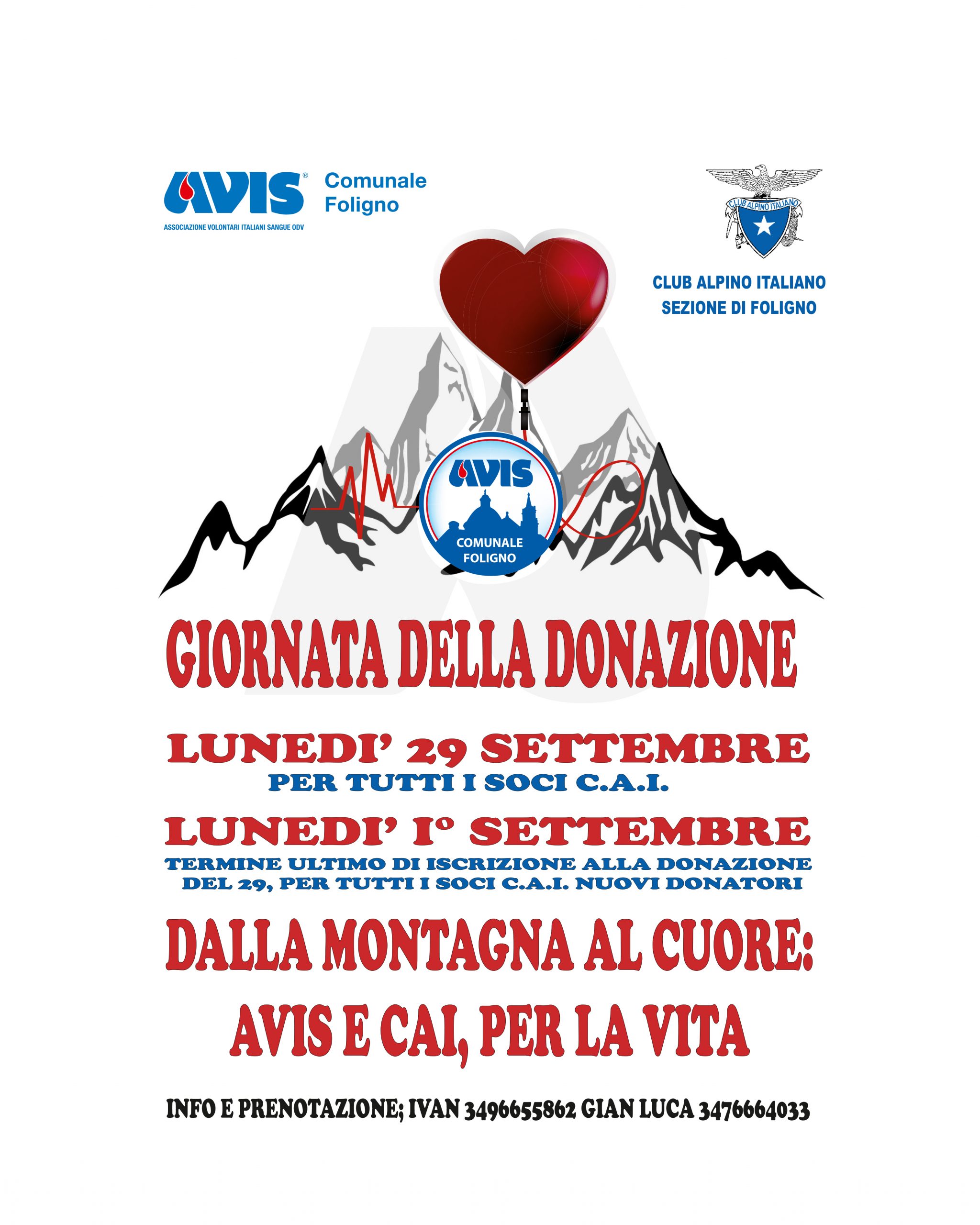 Giornata della donazione 29 settembre 2025