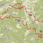 La mappa del trekking