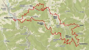 La mappa del trekking