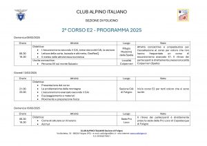 Programma corso E2 2025 - pagina 1