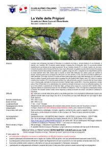 Locandina dell`escursione