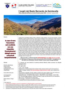 Locandina dell`escursione